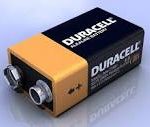 A picture of an old duracell battery.